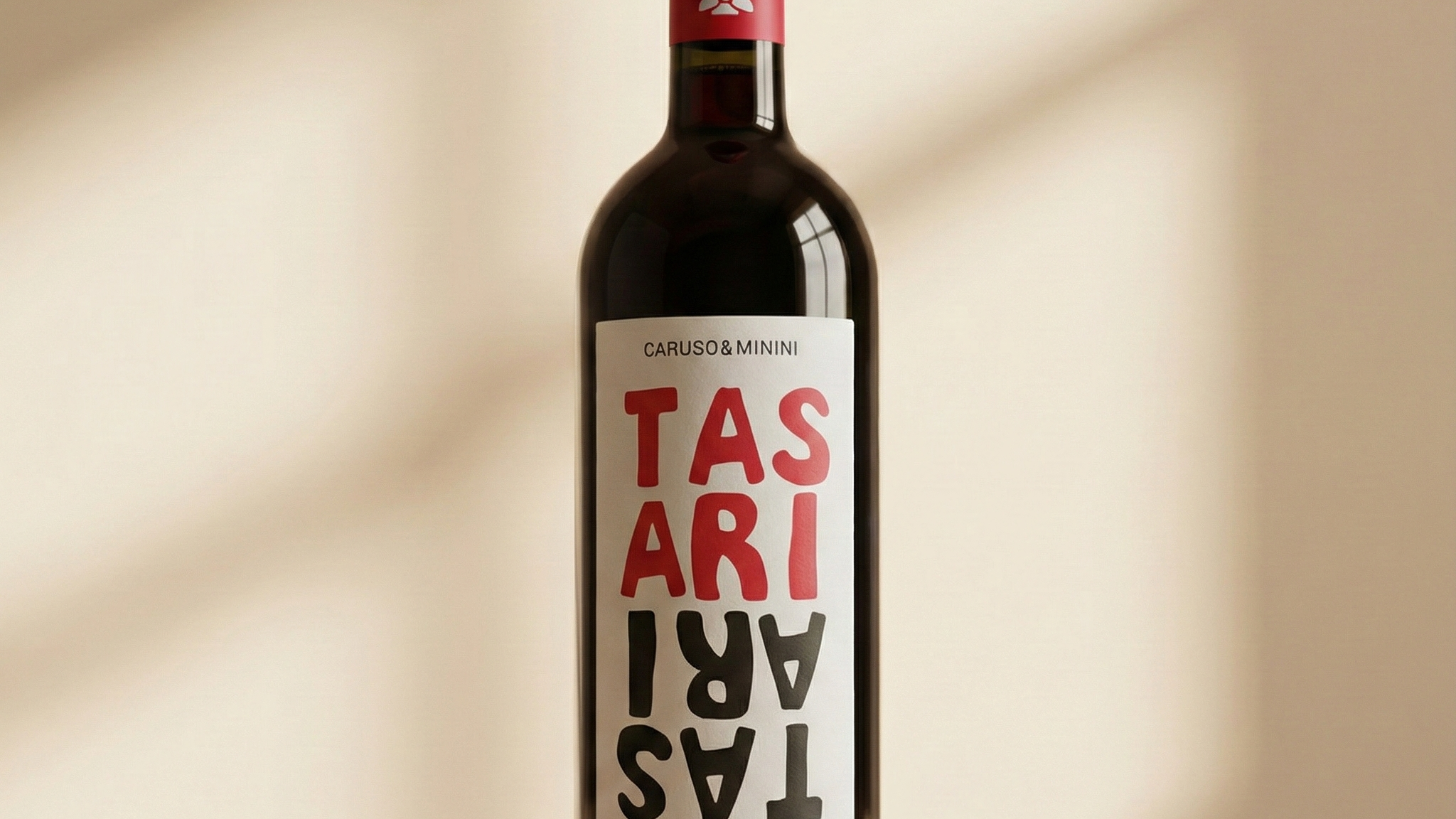 Caruso & Minini Tasari Nero d'Avola, Sicilian family red wine to pair with caponata