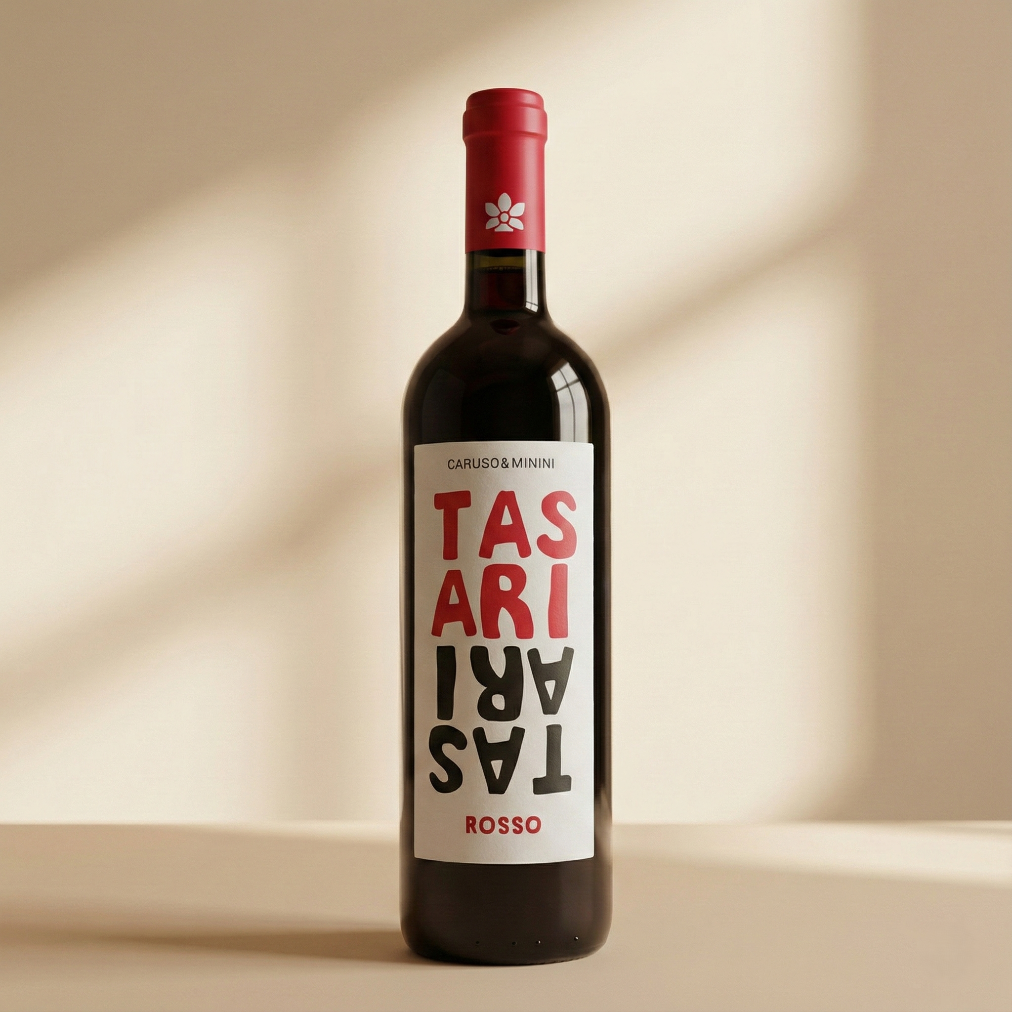 Caruso & Minini Tasari Nero d'Avola, Sicilian family red wine to pair with caponata